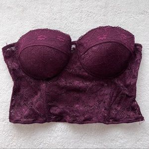 Purple Bustier Top Charlotte Russe